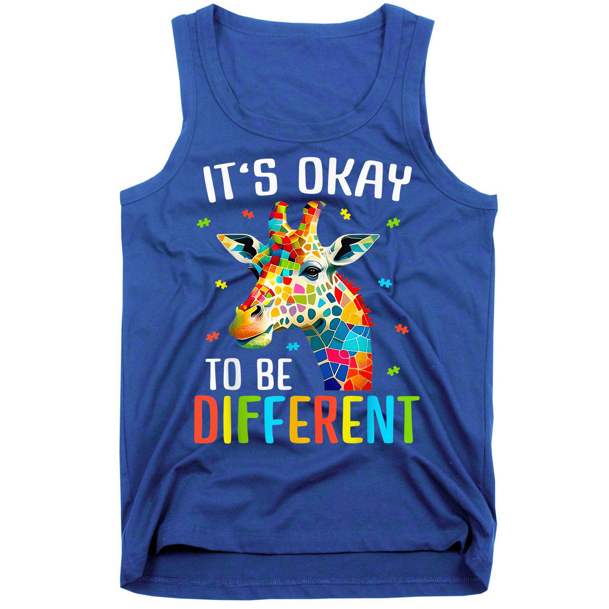 Giraffe Acceptance kid boy girl Its Ok To Be Different Tank Top