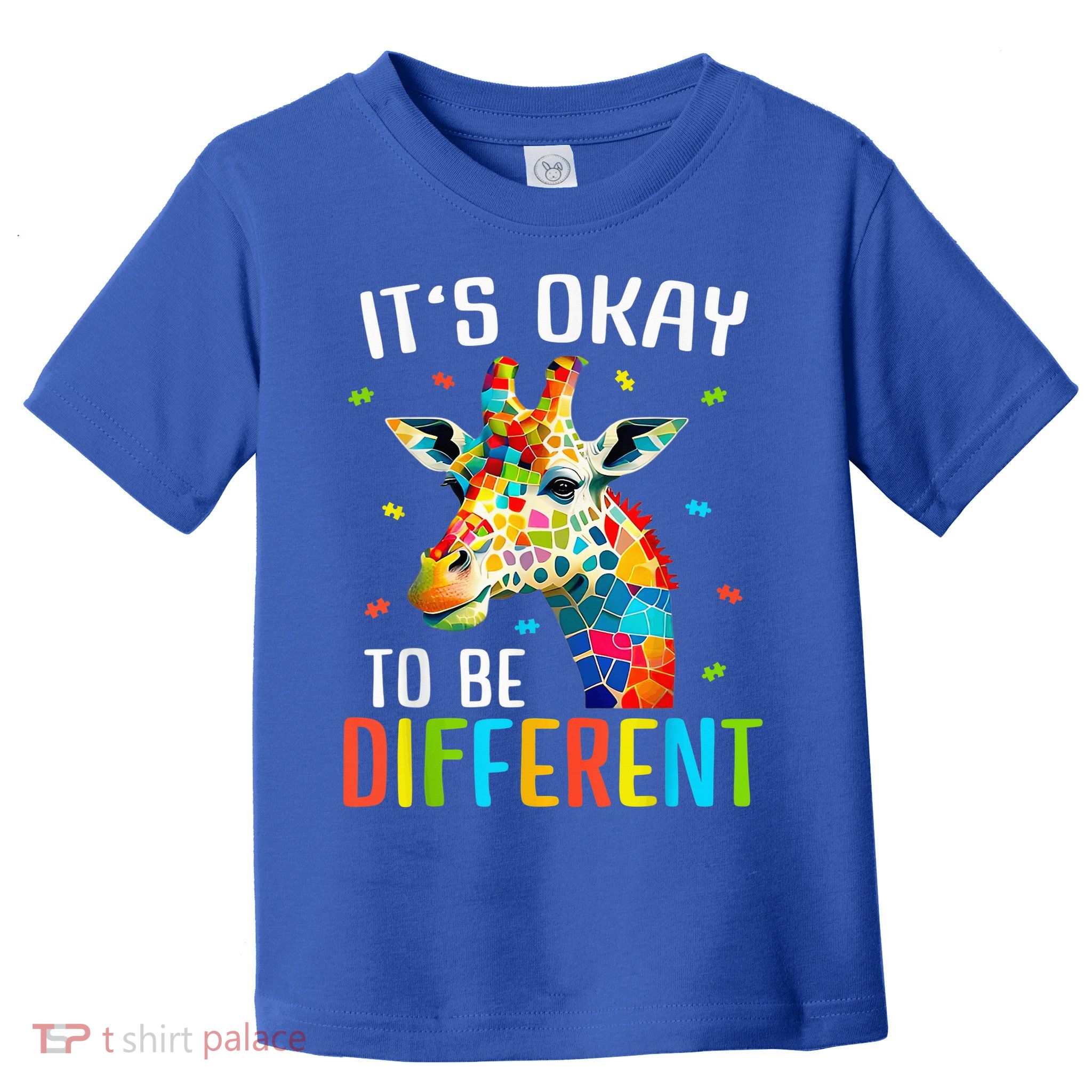 Giraffe Acceptance kid boy girl Its Ok To Be Different Toddler T-Shirt