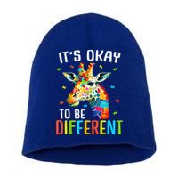 Giraffe Acceptance kid boy girl Its Ok To Be Different Short Acrylic Beanie