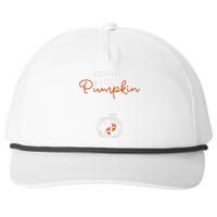 Growing A Little Pumpkin Pregnancy Announcement Thanksgiving Snapback Five-Panel Rope Hat