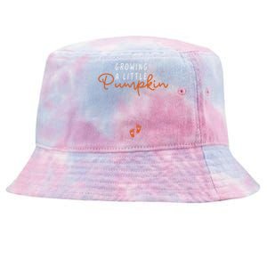 Growing A Little Pumpkin Pregnancy Announcement Thanksgiving Tie-Dyed Bucket Hat