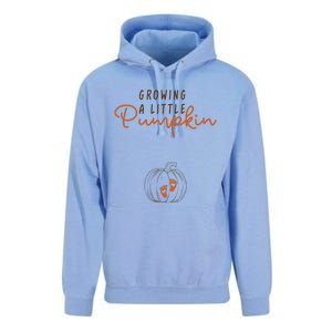 Growing A Little Pumpkin Fall Maternity Thanksgiving Baby Unisex Surf Hoodie