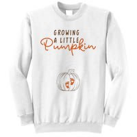 Growing A Little Pumpkin Fall Maternity Thanksgiving Baby Sweatshirt