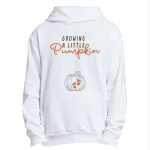 Growing A Little Pumpkin Fall Maternity Thanksgiving Baby Urban Pullover Hoodie