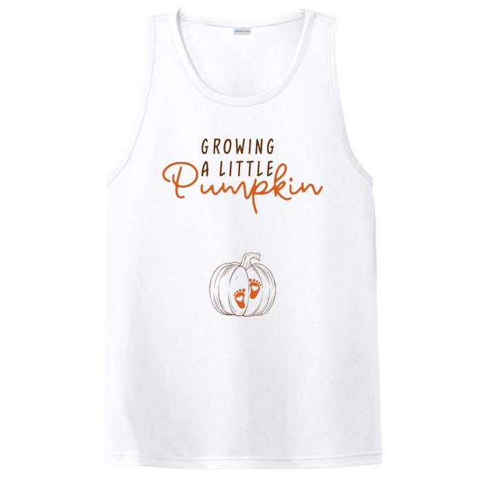 Growing A Little Pumpkin Fall Maternity Thanksgiving Baby PosiCharge Competitor Tank