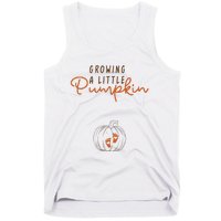 Growing A Little Pumpkin Fall Maternity Thanksgiving Baby Tank Top