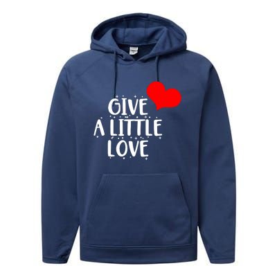 Give A Little Love Performance Fleece Hoodie