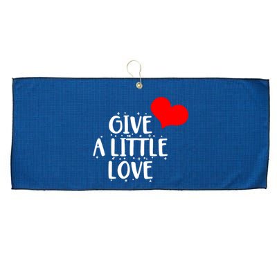 Give A Little Love Large Microfiber Waffle Golf Towel