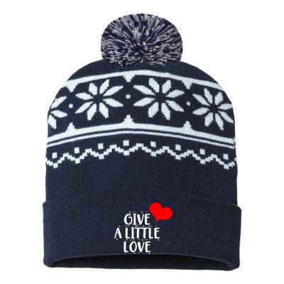 Give A Little Love USA-Made Snowflake Beanie