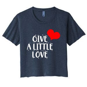 Give A Little Love Women's Crop Top Tee