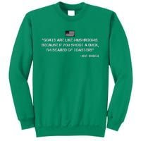 Goats Are Like Mushrooms Funny Joe Biden Quote Saying Sweatshirt