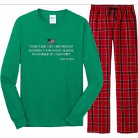 Goats Are Like Mushrooms Funny Joe Biden Quote Saying Long Sleeve Pajama Set