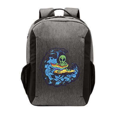 Gay Alien LGBTQ Pride Surfing Vector Backpack