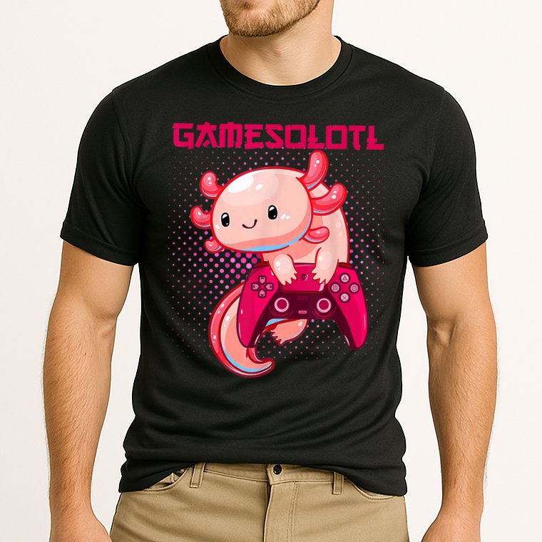 Gamer Axolotl Lover Cute Axolotl Gaming Video Gamer Gifts Cooling Performance Crew T-Shirt