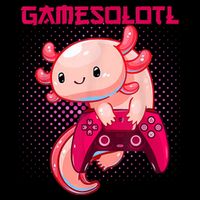 Gamer Axolotl Lover Cute Axolotl Gaming Video Gamer Gifts V-Neck T-Shirt