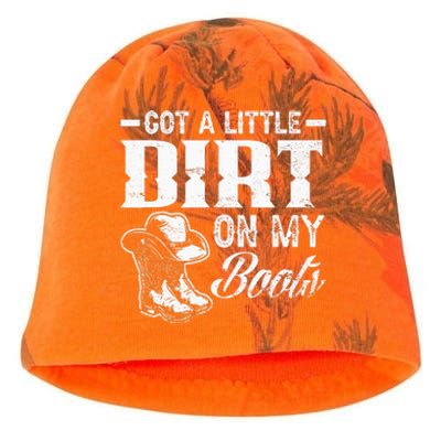 Got A Little Dirt On My Boots Funny Country Music Lover Kati - Camo Knit Beanie