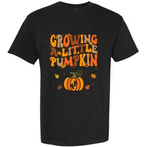 Growing A Little Pumpkin Thanksgiving Pregnancy Garment-Dyed Heavyweight T-Shirt