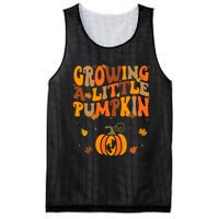 Growing A Little Pumpkin Thanksgiving Pregnancy Mesh Reversible Basketball Jersey Tank