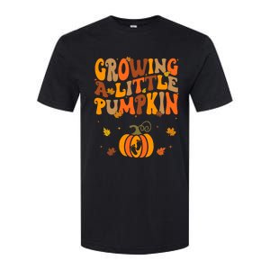 Growing A Little Pumpkin Thanksgiving Pregnancy Softstyle CVC T-Shirt