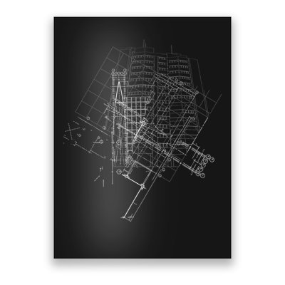 Graphic Abstract Lines Gift Design Idea Architecture Poster