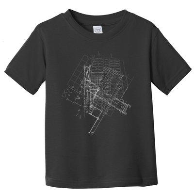 Graphic Abstract Lines Gift Design Idea Architecture Toddler T-Shirt