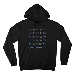 Greek Alphabet Letters Hoodie