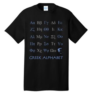 Greek Alphabet Letters Tall T-Shirt