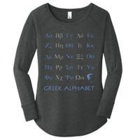 Greek Alphabet Letters Women's Perfect Tri Tunic Long Sleeve Shirt