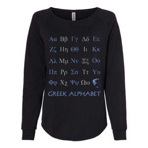 Greek Alphabet Letters Womens California Wash Sweatshirt