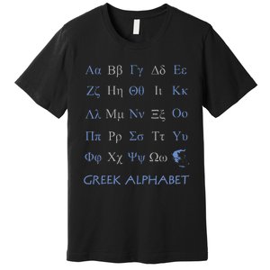 Greek Alphabet Letters Premium T-Shirt