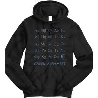 Greek Alphabet Letters Tie Dye Hoodie