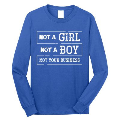 Genderfluid Agender Lgbt Pride Month Gift Non Binary Meaningful Gift Long Sleeve Shirt