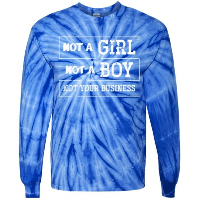 Genderfluid Agender Lgbt Pride Month Gift Non Binary Meaningful Gift Tie-Dye Long Sleeve Shirt