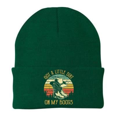 Got A Little Dirt On My Boots Country Music Lover Knit Cap Winter Beanie