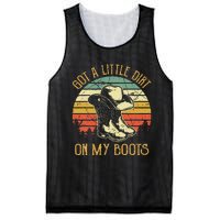 Got A Little Dirt On My Boots Country Music Lover Mesh Reversible Basketball Jersey Tank