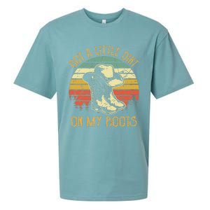 Got A Little Dirt On My Boots Country Music Lover Sueded Cloud Jersey T-Shirt