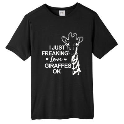 Giraffe Animal Lover Tall Fusion ChromaSoft Performance T-Shirt