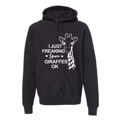 Giraffe Animal Lover Premium Hoodie