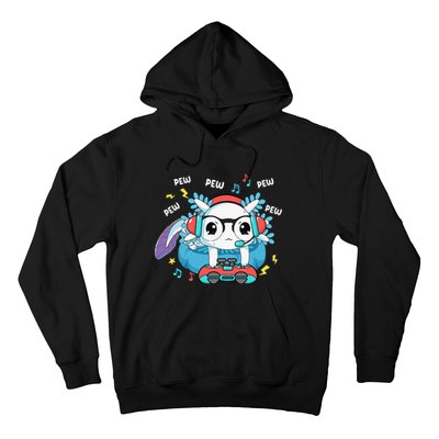 Gamer Axolotl Lover Cute Axolotl Gaming Video Gamer Gifts Hoodie