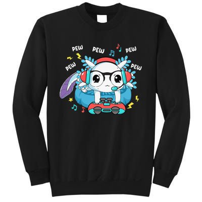 Gamer Axolotl Lover Cute Axolotl Gaming Video Gamer Gifts Sweatshirt