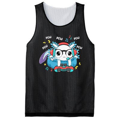 Gamer Axolotl Lover Cute Axolotl Gaming Video Gamer Gifts Mesh Reversible Basketball Jersey Tank