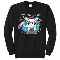 Gamer Axolotl Lover Cute Axolotl Gaming Video Gamer Gifts Tall Sweatshirt