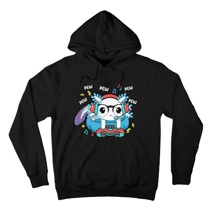 Gamer Axolotl Lover Cute Axolotl Gaming Video Gamer Gifts Tall Hoodie