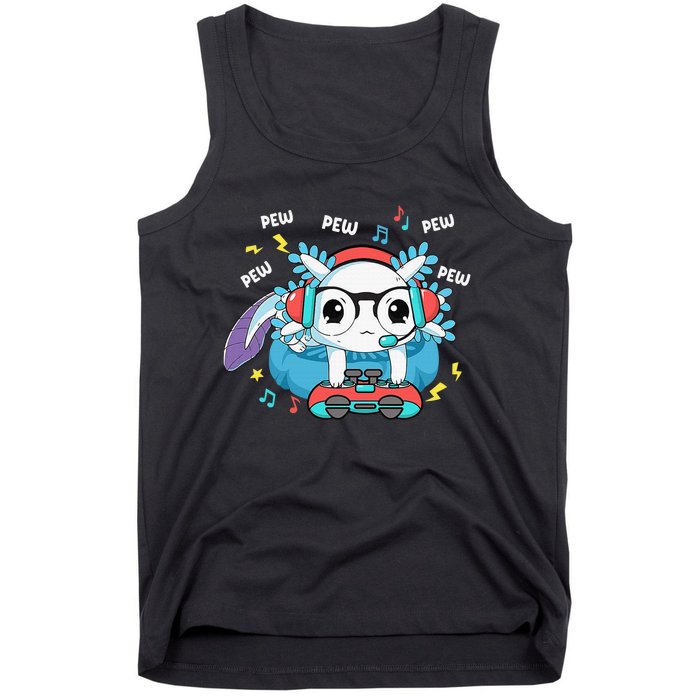 Gamer Axolotl Lover Cute Axolotl Gaming Video Gamer Gifts Tank Top