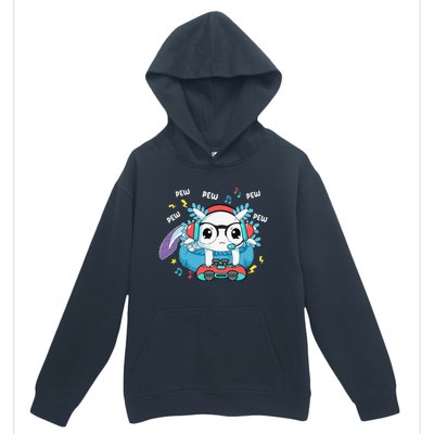 Gamer Axolotl Lover Cute Axolotl Gaming Video Gamer Gifts Urban Pullover Hoodie