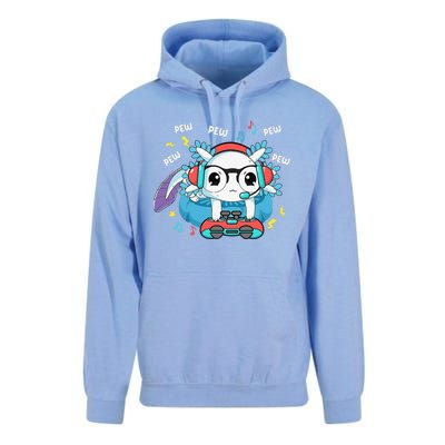 Gamer Axolotl Lover Cute Axolotl Gaming Video Gamer Gifts Unisex Surf Hoodie