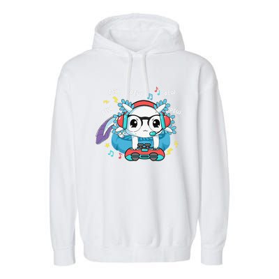 Gamer Axolotl Lover Cute Axolotl Gaming Video Gamer Gifts Garment-Dyed Fleece Hoodie