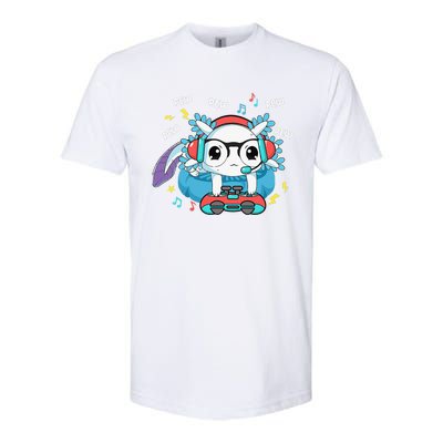 Gamer Axolotl Lover Cute Axolotl Gaming Video Gamer Gifts Softstyle CVC T-Shirt