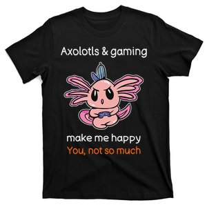 Gamer Axolotl Lover Cute Axolotl Gaming Video Gamer Gift  T-Shirt