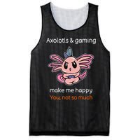 Gamer Axolotl Lover Cute Axolotl Gaming Video Gamer Gift  Mesh Reversible Basketball Jersey Tank